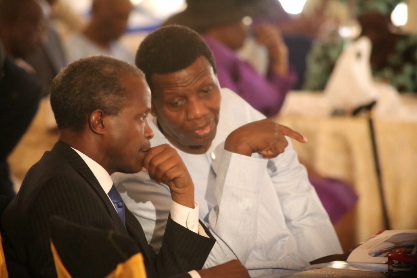 ACTING PESIDENT OSINBAJO AND PASTOR ADEBOYE