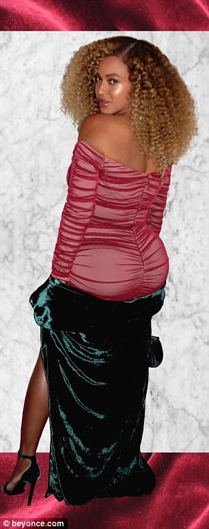 BEYONCE IN A RED BODYCON DRESS#3