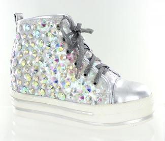 MONOCHROME BLINGED OUT HIGH TOPS