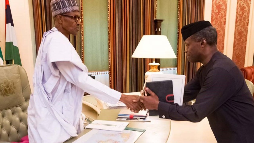 PRESIDENT BUHARI &amp; ACTING PRESIDENT YEMI OSINBAJO