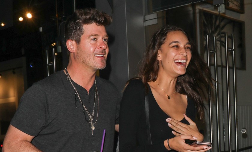 ROBIN THICKE AND APRIL LOVE GEARY