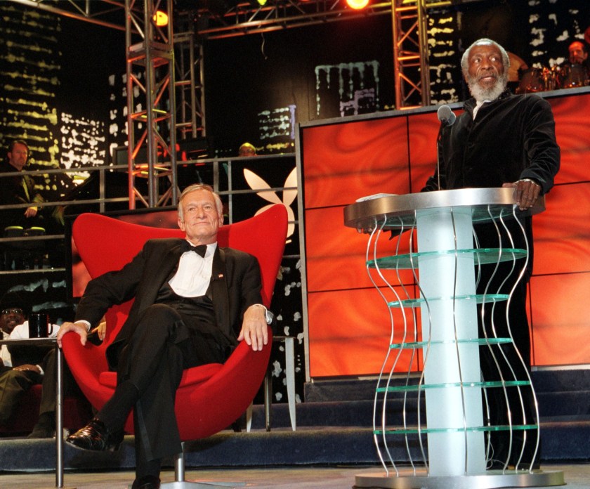 DICK GREGORY DURING HIS HUGH HEFNER COMEDY CENTRAL ROAST IN 2001