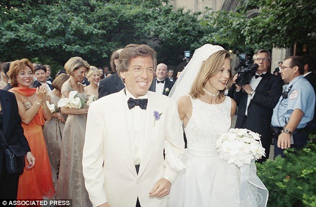 HUGH HEFNER &amp; HIS DAUGHTER CHRISTIE, ON HER WEDDING DAY TO WILLIAM MAROVITZ IN 1995#2