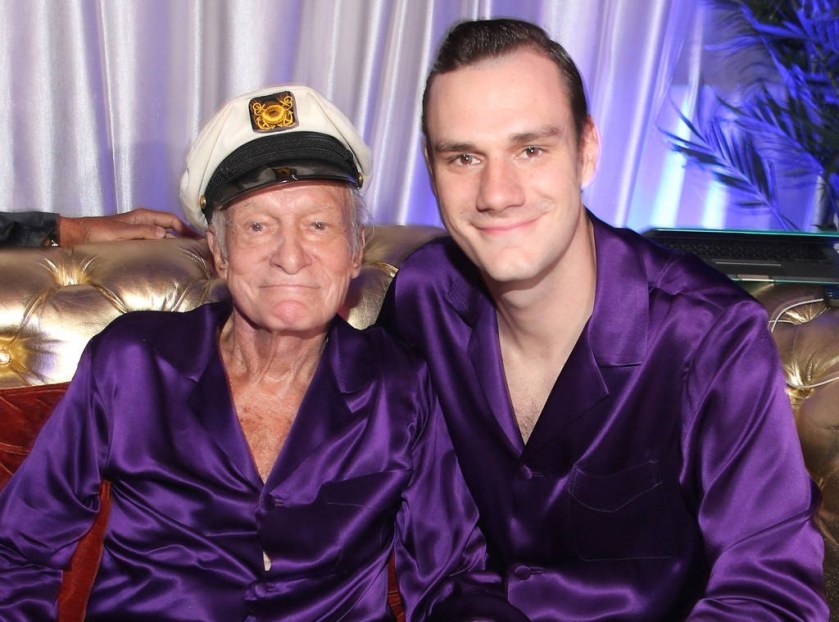 HUGH HEFNER &amp; HIS SON, COOPER HEGFNER #2 BIGGER