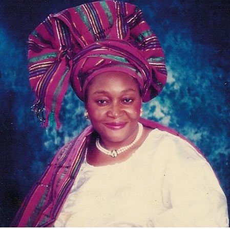 KUDIRAT ABIOLA IN A COLOURED PHOTOGRAPH