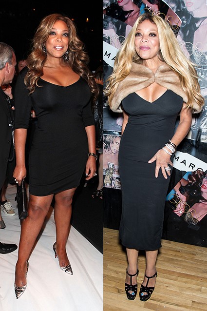 WENDY WILLIAMS FAT AND THEN SKINNY WITH A FUR STOLE#1